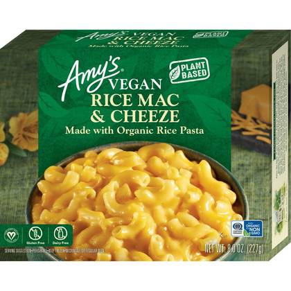 Amy's Organic Gluten Free and Vegan Frozen Rice Macaroni and Cheese - 8oz