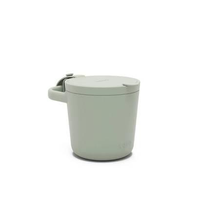 Lalo Snack Cup - Sage: Silicone, 6 oz, Baby Food Storage