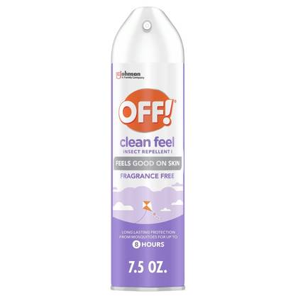 OFF! Clean Feel Bug Spray & Mosquito Repellent with Picaridin - 7.5oz