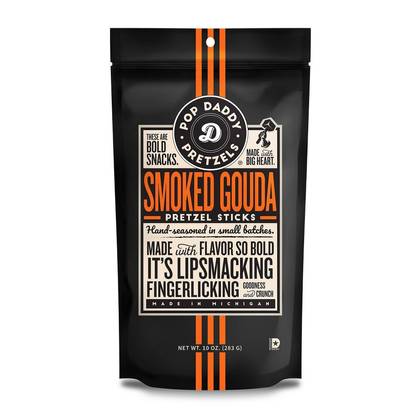 Pop Daddy Seasoned Pretzels - Smoked Gouda - 10oz