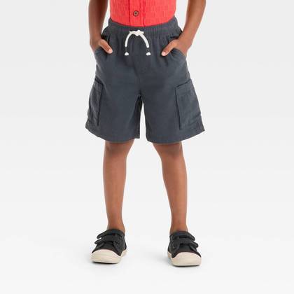 Toddler Boys' Pull-On Cargo Shorts - Cat & Jack™ Charcoal Gray 5T