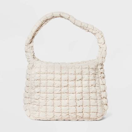 Puffer Hobo Shoulder Bag - Wild Fable™ Off-White