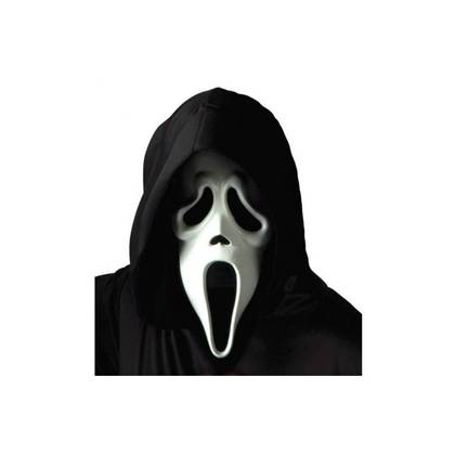 Fun World Ghostface Adult Halloween Costume Mask with Shroud One Size Fits Most
