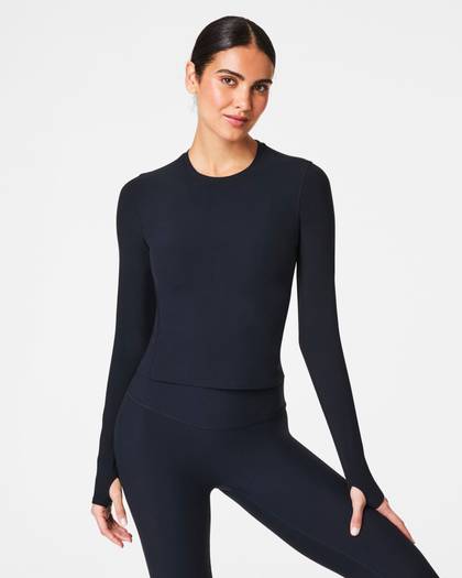 SPANX® OnForm Long Sleeve Top | Very Black - Black