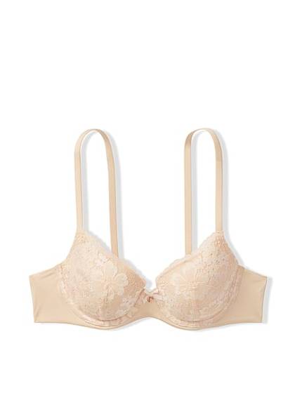 Lightly-Lined Smooth & Lace Demi Bra
