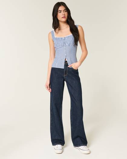 High-Rise Baggy Jeans