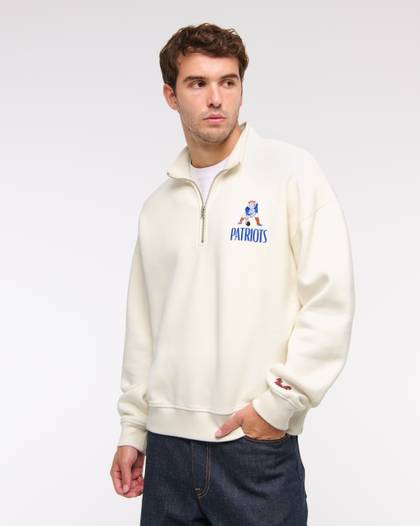 New England Patriots Half-Zip Sweatshirt