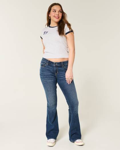 Low-Rise Bootcut Jeans