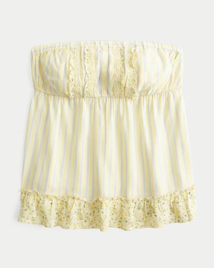 Easy Strapless Babydoll Top