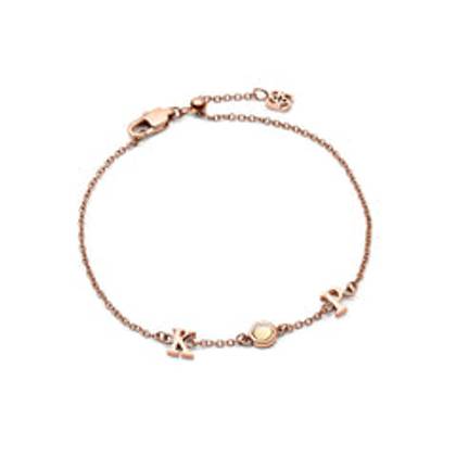 Made Mine Initials & Birthstone Bracelet (Rose Gold)