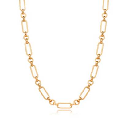Figaro Chain Necklace (Gold)
