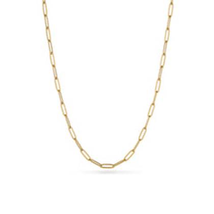 Paperclip Chain Necklace (Gold)