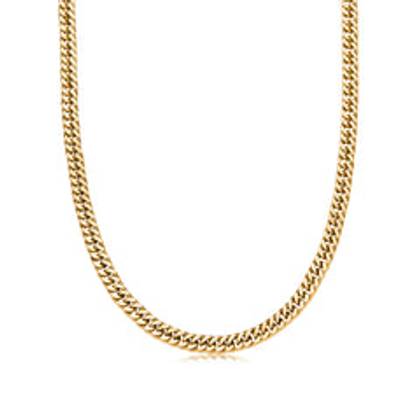 Curb Chain Necklace (Gold)