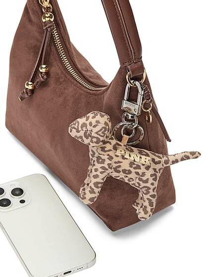PINK Micro Dog™ Keychain Charm