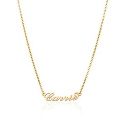 Carrie Name Necklace (Gold)