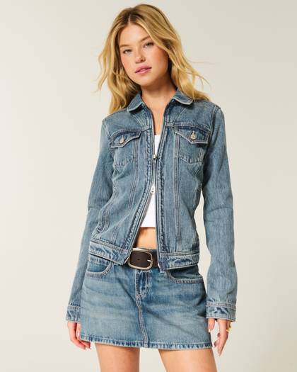 Denim Zip-Up Jacket