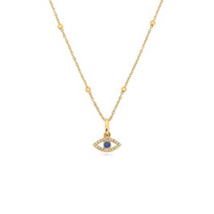 Evil Eye Necklace (Gold)