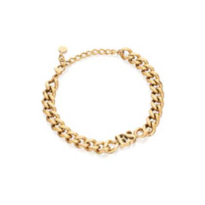Initial Curb Bracelet (Gold)