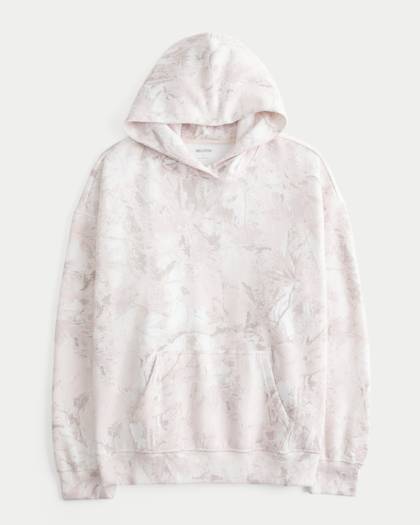 Oversized Pink Camo Hoodie