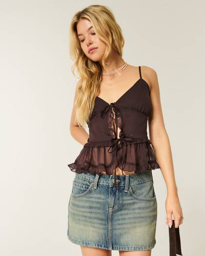 Chiffon Ruffle Cami