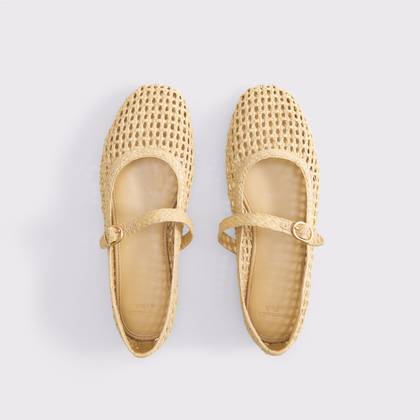 Mary Jane Crochet-Style Flats