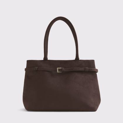 Modern Belted City Tote Bag
