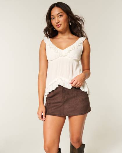 Easy Ruffle Babydoll Top