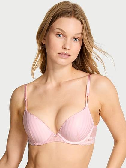 Sexy Tee Sheer Heritage Stripe Push-Up Bra