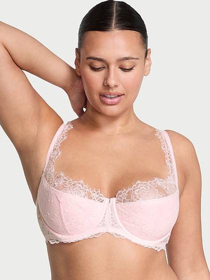 Rose Lace Uplift Balconette Bra