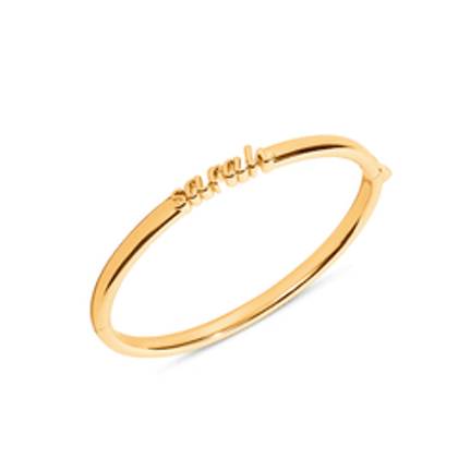 Script Name Bangle (Gold)