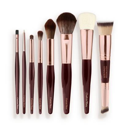 Charlotte Tilbury The Complete Brush Set - Rose Gold & Night Crimson
