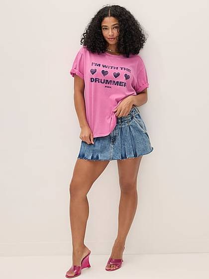 Retro Cotton Boxy Tee
