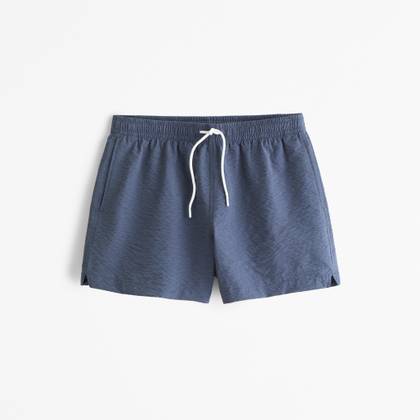 Pull-On Micro-Texture Swim Trunk