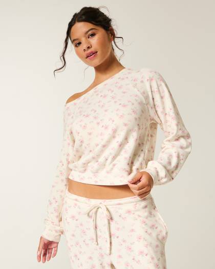 Gilly Hicks Waffle Off-the-Shoulder Top