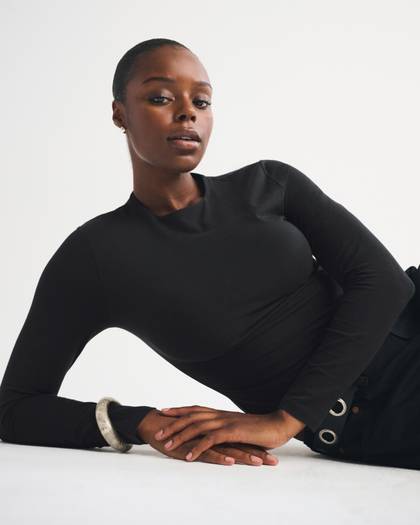 Double-Lined Long-Sleeve Baby Tee