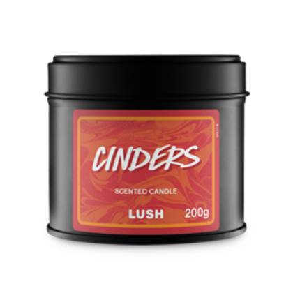 LUSH | Cinders Single Wick Candle | Scented Candle