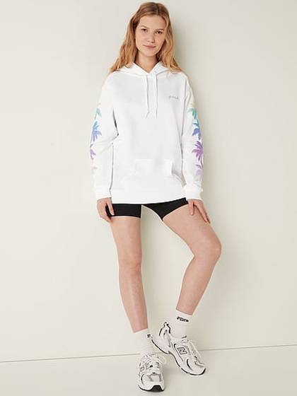Fleece Pullover Campus Hoodie in Shine