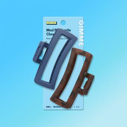 Mod Rectangle Claw Clips For Most Hair Types