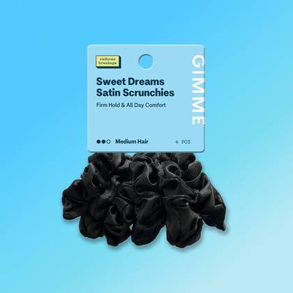 All Set Satin Scunchies For Most Hair Types