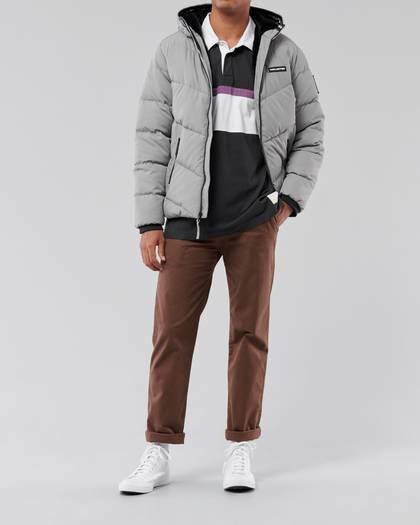 Faux Fur-Lined Puffer Jacket