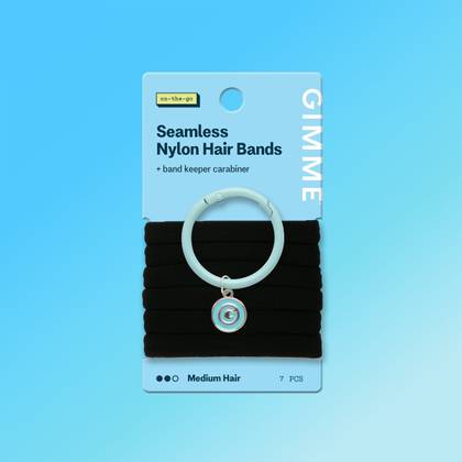 Bounce Back Hair Ties with Band Ring For Most Hair Types