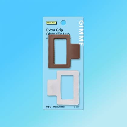 Square Extra Grip Claw Clip Duo - Medium Hair