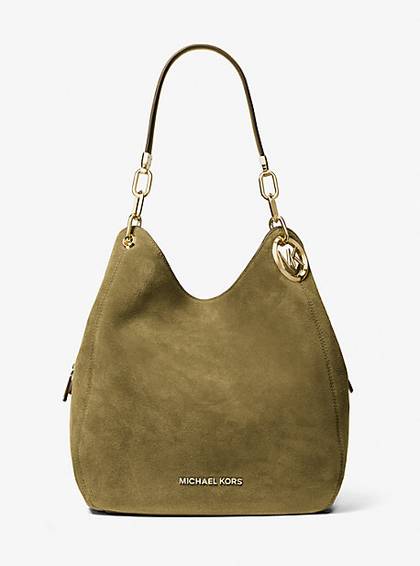 Lillie Large Suede Shoulder Bag