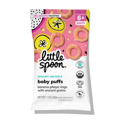 Little Spoon Organic Banana Pitaya Ring Baby Puffs – 1oz