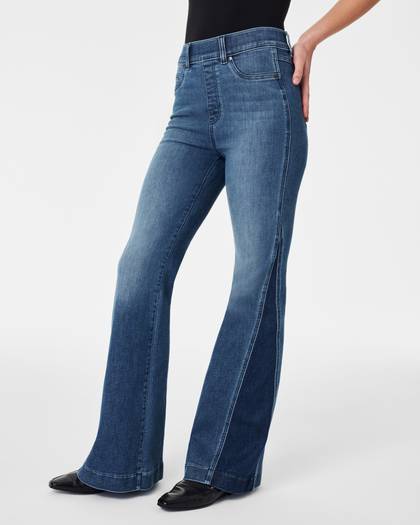 Flare Jeans, Mixed Wash - Mixed Indigo Wash