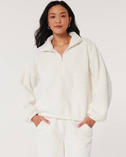 Gilly Hicks Sherpa Quarter-Zip