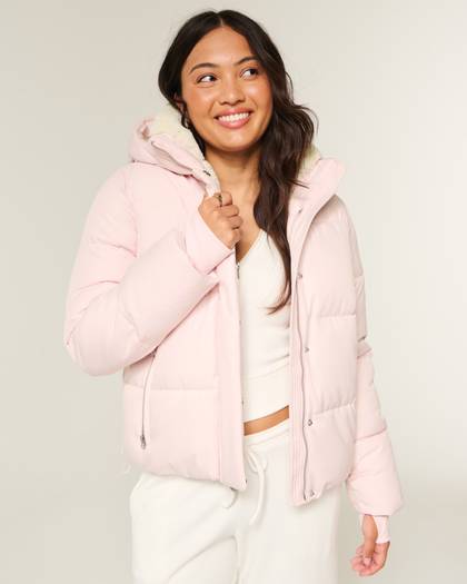 Faux Fur-Lined All-Weather Puffer Jacket