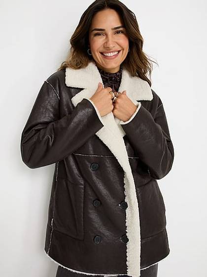 Reversible Double Breasted Coat