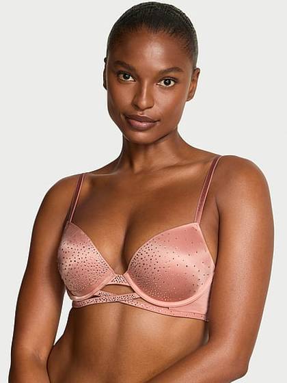 Sparkle Crystal Shine Cradle Push-Up Bra
