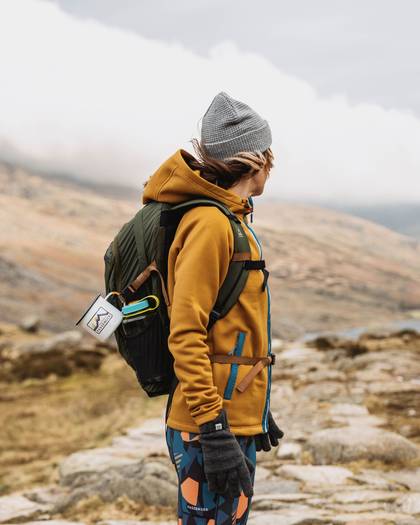 Slope Hooded Fleece - Dusty Ochre